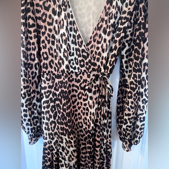 Ganni leopard animal print dress NWOT - Picture 10 of 12